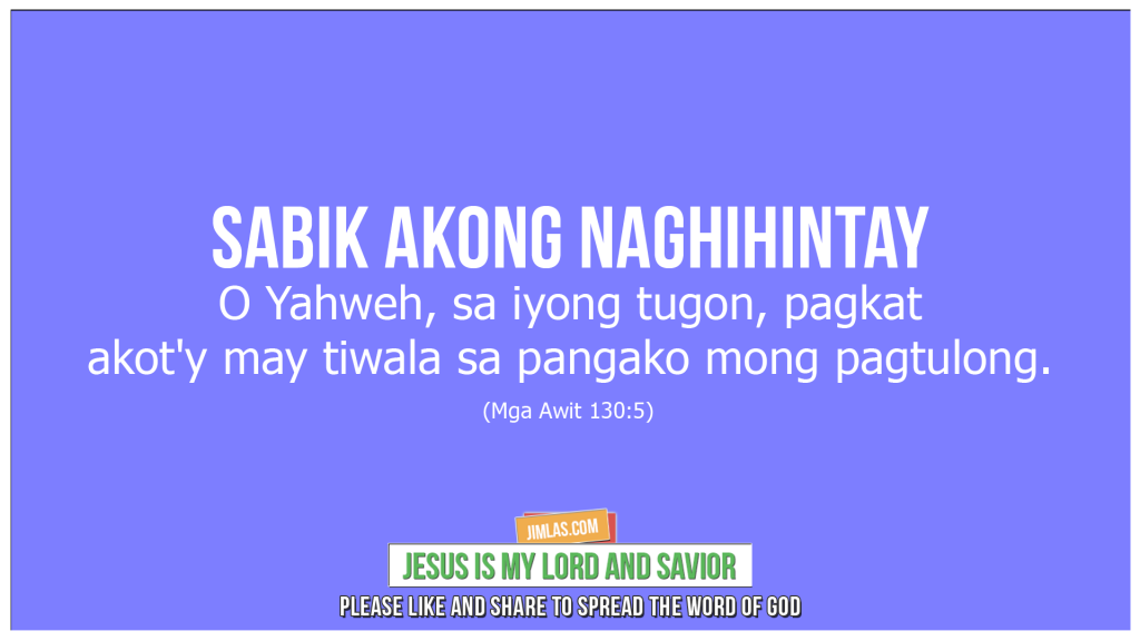 mga awit 130 5, Mga Awit 130:5