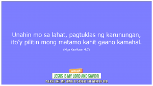 Mga Kawikaan 4:7 - Jesus is my Lord and Savior