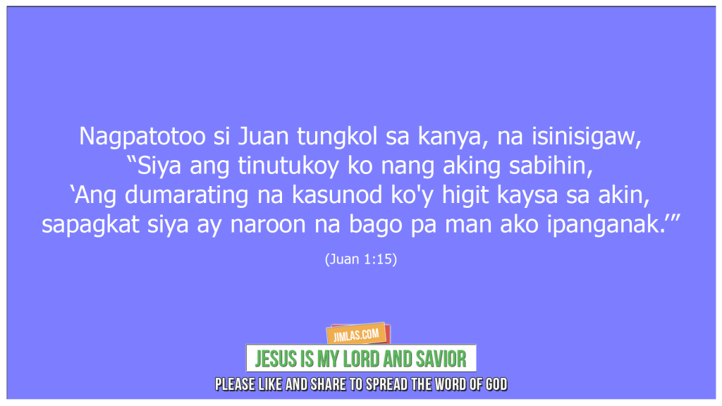 Juan 1 15, Juan 1:15