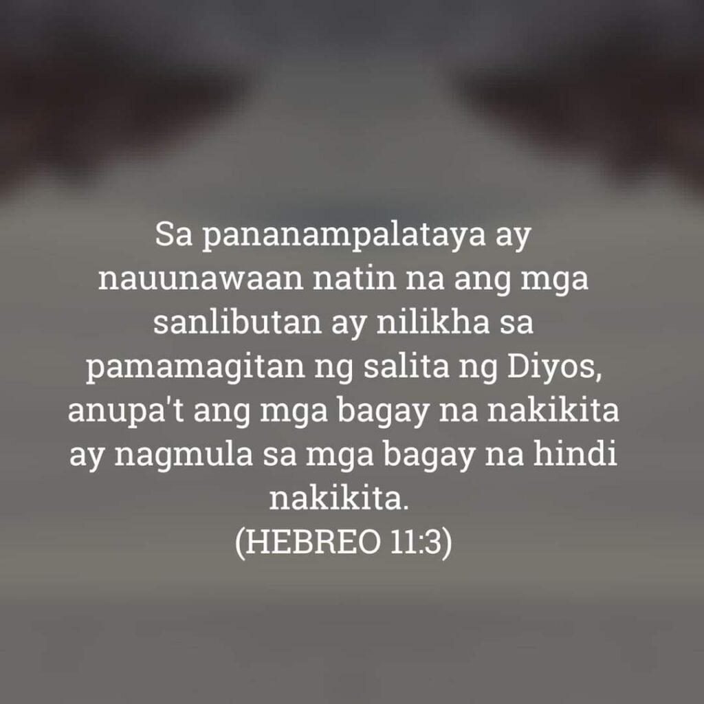 Hebreo 11:3, Hebreo 11:3