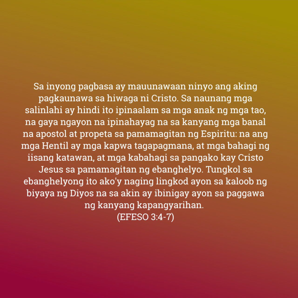 Efeso 3:4-7, Efeso 3:4-7