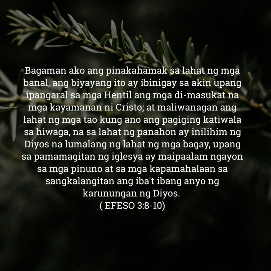 Efeso 3:8-10, Efeso 3:8-10