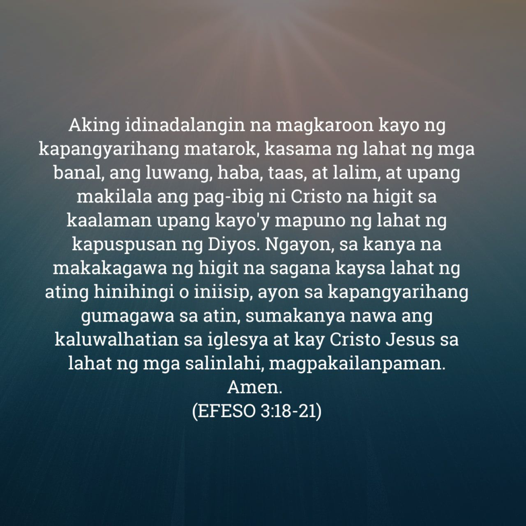 Efeso 3:18-21, Efeso 3:18-21