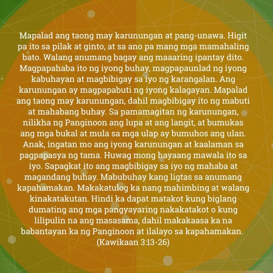 Kawikaan 3:13‭-‬26, Kawikaan 3:13‭-‬26