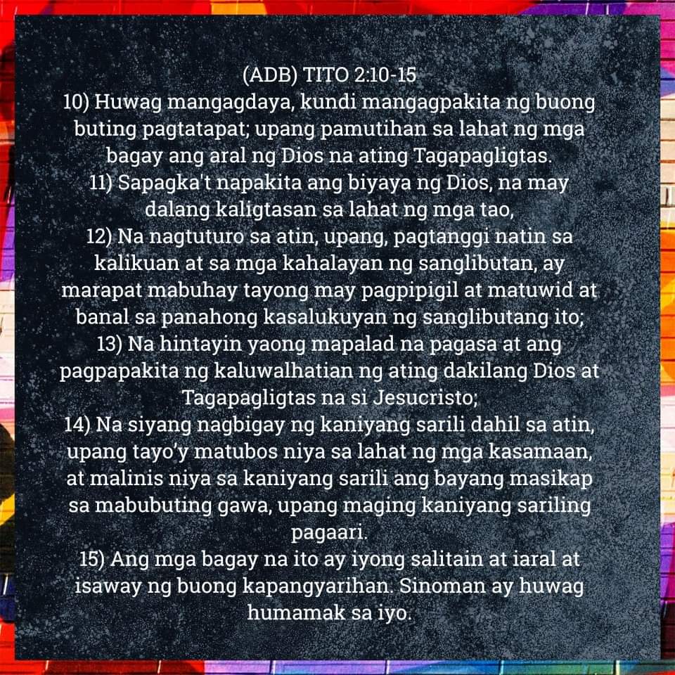 TITO 2:10-15, TITO 2:10-15