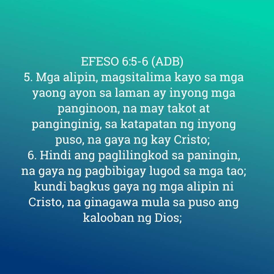 EFESO 6:5-6, EFESO 6:5-6