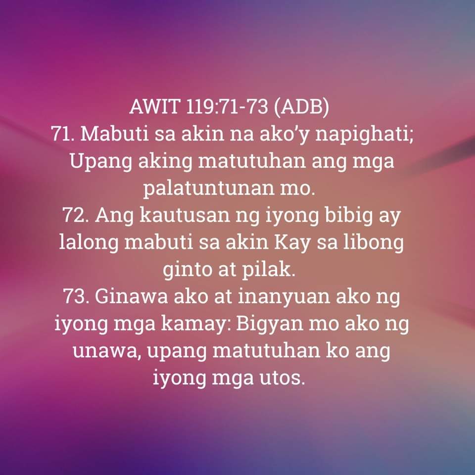 AWIT 119:71-73, AWIT 119:71-73