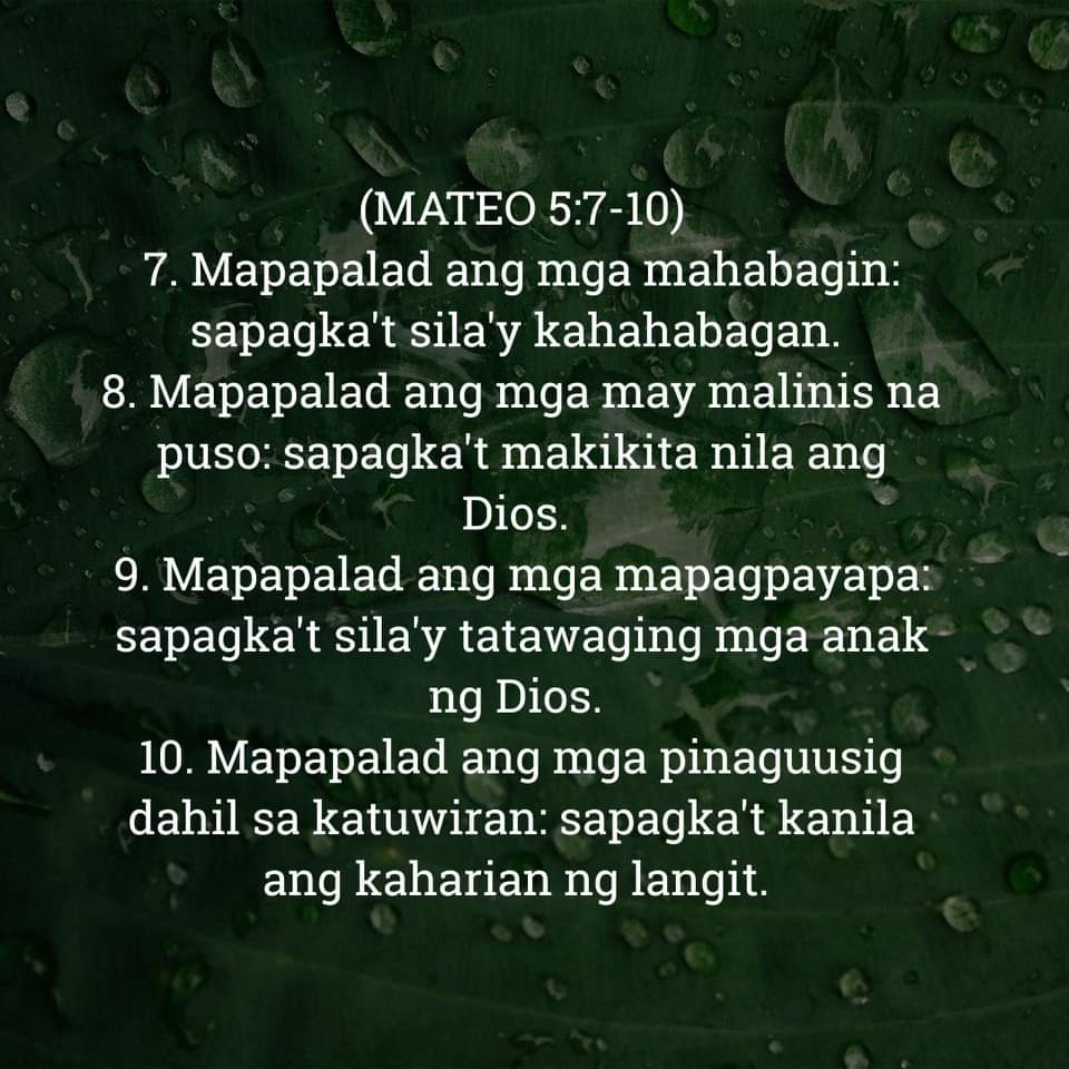 MATEO 5:7‭-‬10, MATEO 5:7‭-‬10